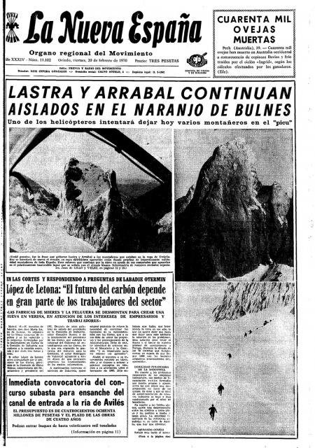 Portada Viernes 20 de  de 1970