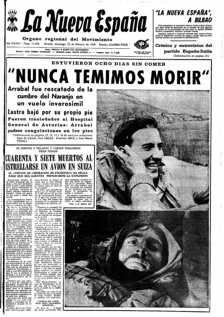Portada Domingo 22 de  de 1970