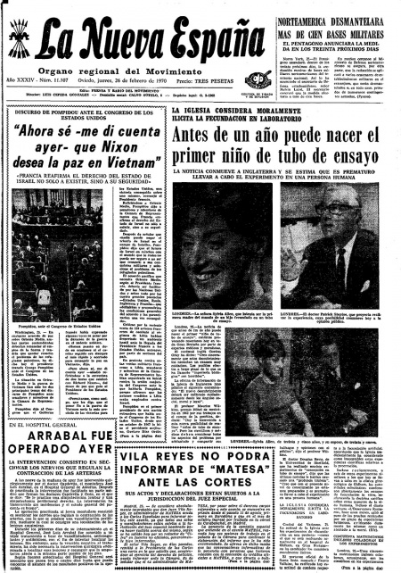 Portada Jueves 26 de  de 1970