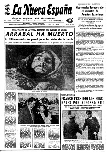 Portada Domingo 1 de  de 1970