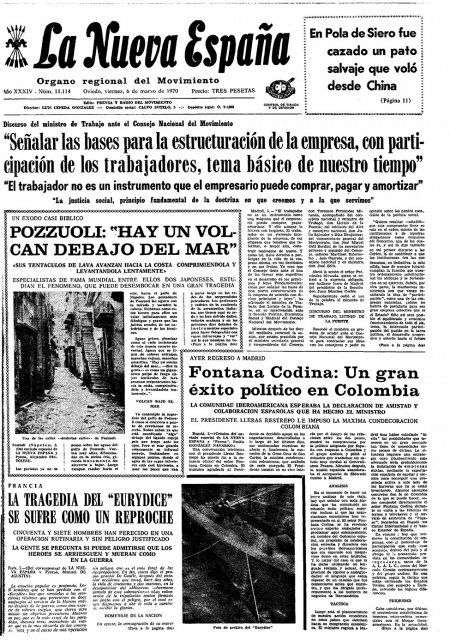 Portada Viernes 6 de  de 1970