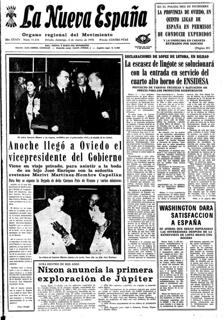 Portada Domingo 8 de  de 1970