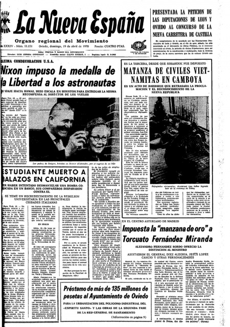 Portada Domingo 19 de  de 1970