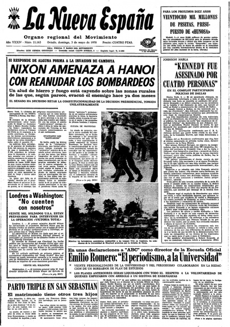 Portada Domingo 3 de  de 1970