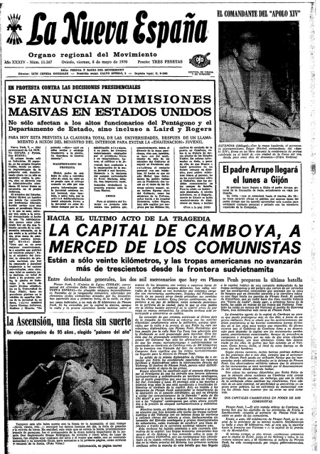 Portada Viernes 8 de  de 1970
