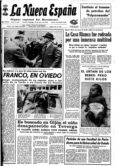 Portada Domingo 10 de  de 1970