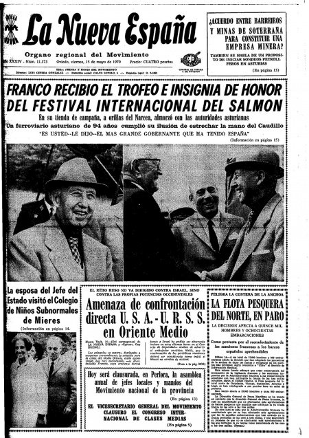 Portada Viernes 15 de  de 1970
