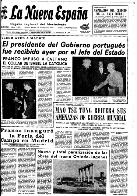 Portada Jueves 21 de  de 1970