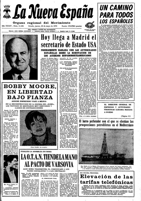 Portada Jueves 28 de  de 1970