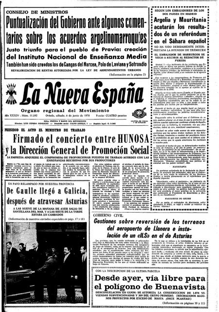 Portada Sábado 6 de  de 1970