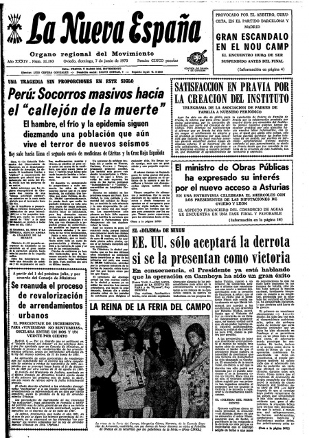Portada Domingo 7 de  de 1970