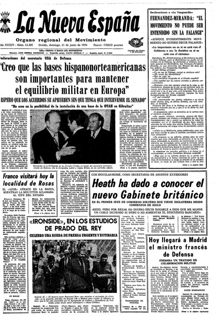 Portada Domingo 21 de  de 1970