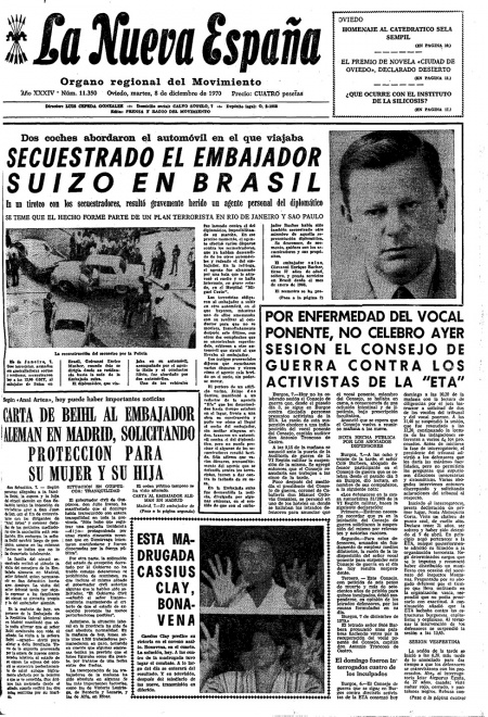 Portada Martes 8 de Diciembre de 1970