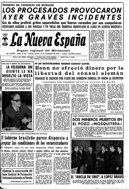 Portada Jueves 10 de Diciembre de 1970