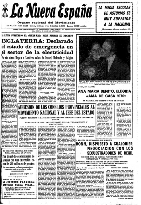 Portada Domingo 13 de Diciembre de 1970