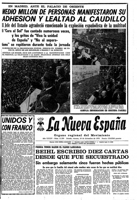 Portada Viernes 18 de Diciembre de 1970