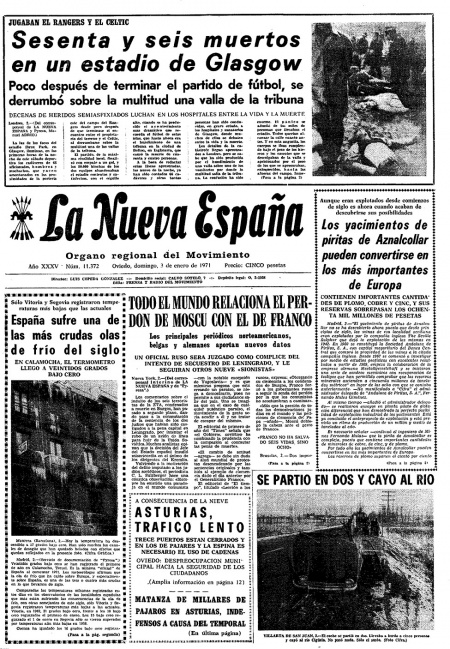 Portada Domingo 3 de  de 1971