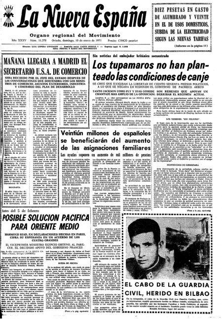 Portada Domingo 10 de  de 1971
