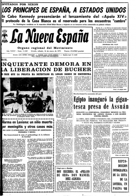 Portada Sábado 16 de  de 1971