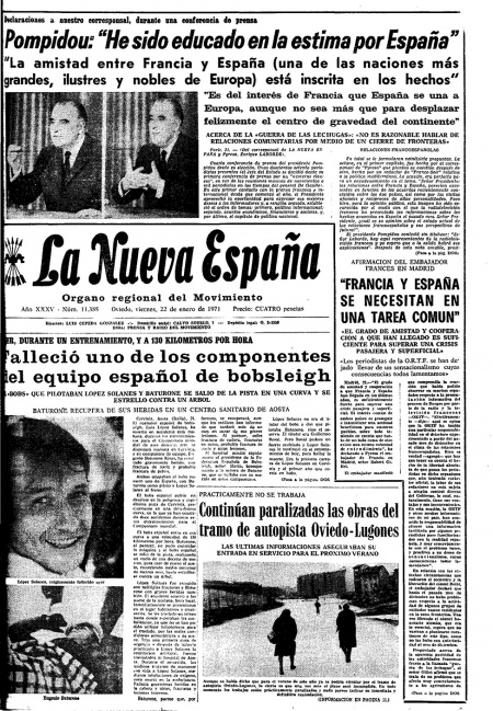 Portada Viernes 22 de  de 1971