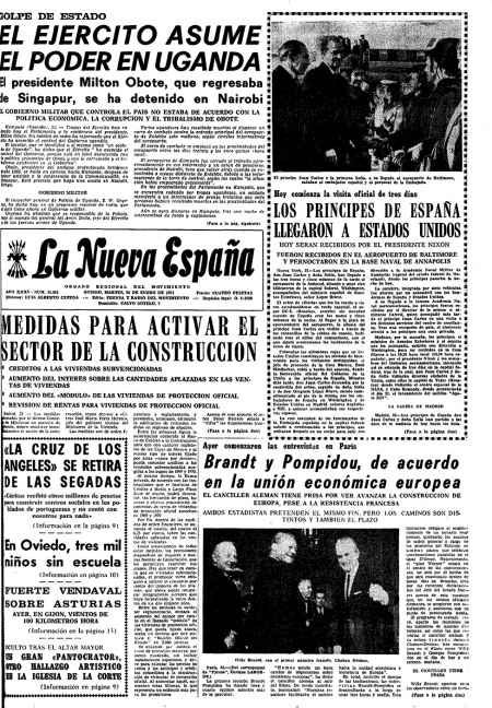 Portada Martes 26 de  de 1971