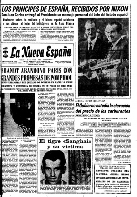 Portada Miércoles 27 de  de 1971