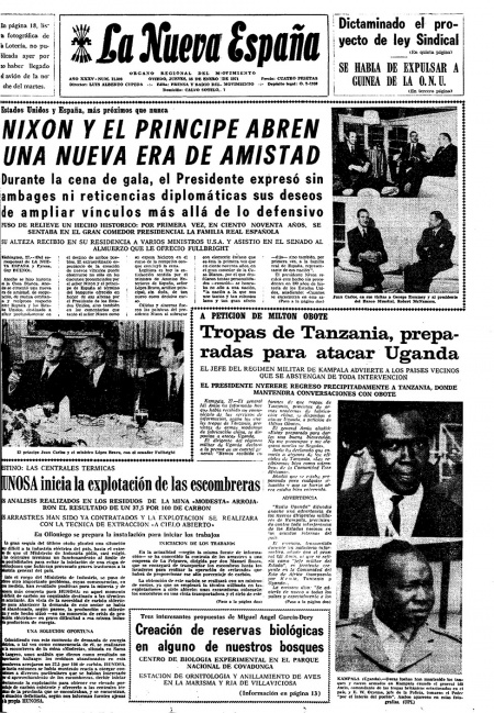 Portada Jueves 28 de  de 1971