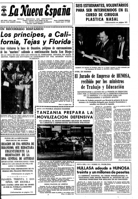 Portada Viernes 29 de  de 1971