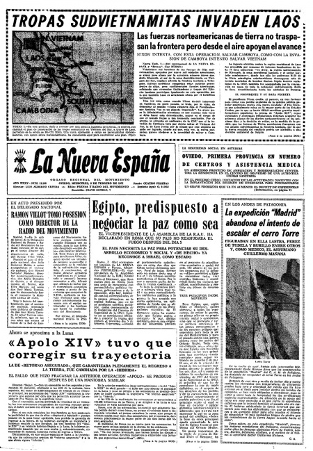 Portada Miércoles 3 de  de 1971