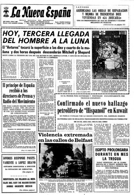 Portada Viernes 5 de  de 1971