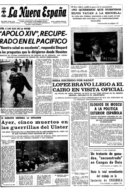 Portada Miércoles 10 de  de 1971