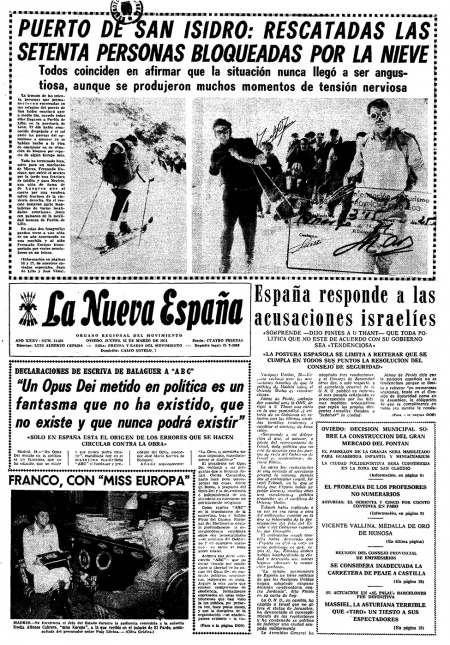 Portada Jueves 25 de  de 1971