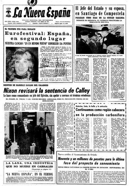 Portada Domingo 4 de  de 1971