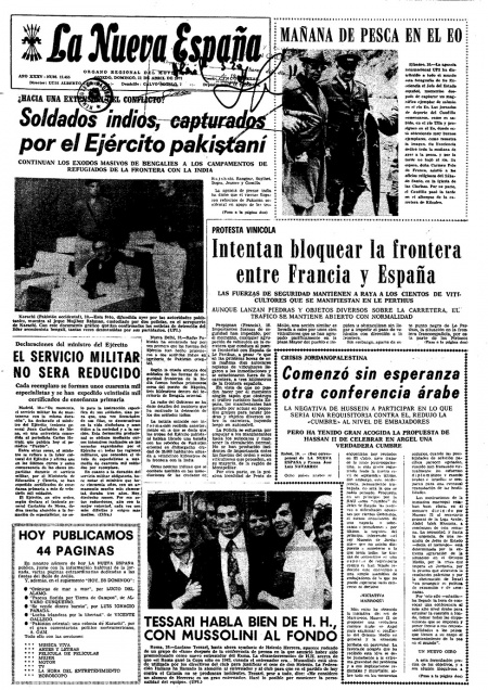 Portada Domingo 11 de  de 1971