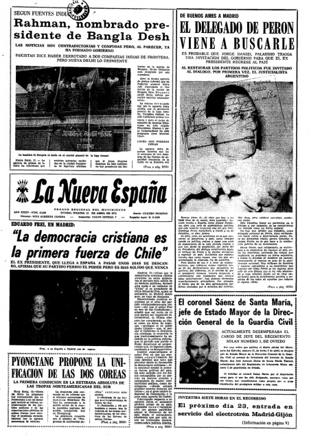 Portada Martes 13 de  de 1971