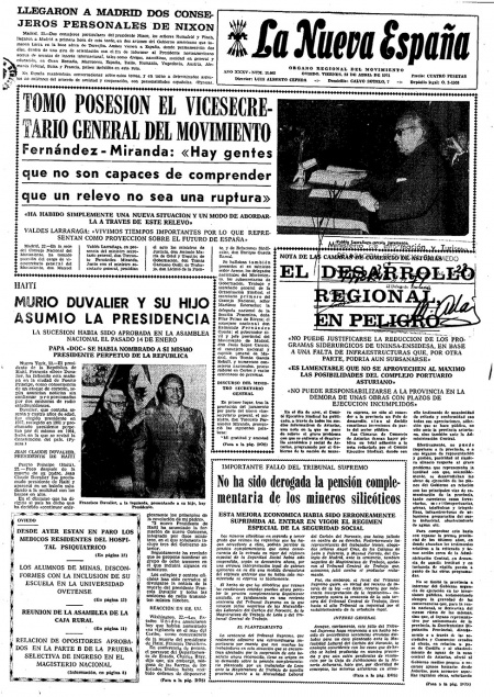 Portada Viernes 23 de  de 1971