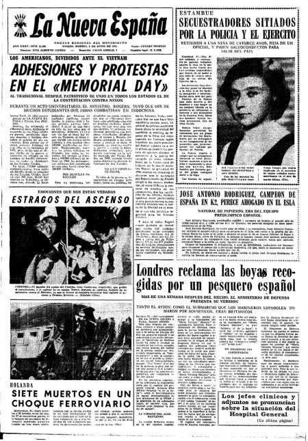 Portada Martes 1 de  de 1971