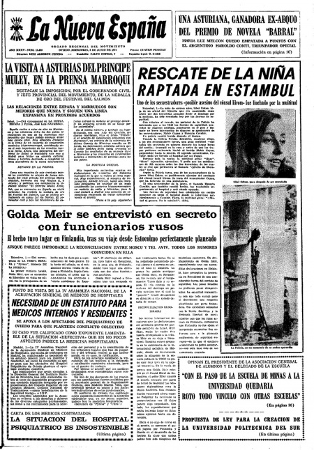 Portada Miércoles 2 de  de 1971