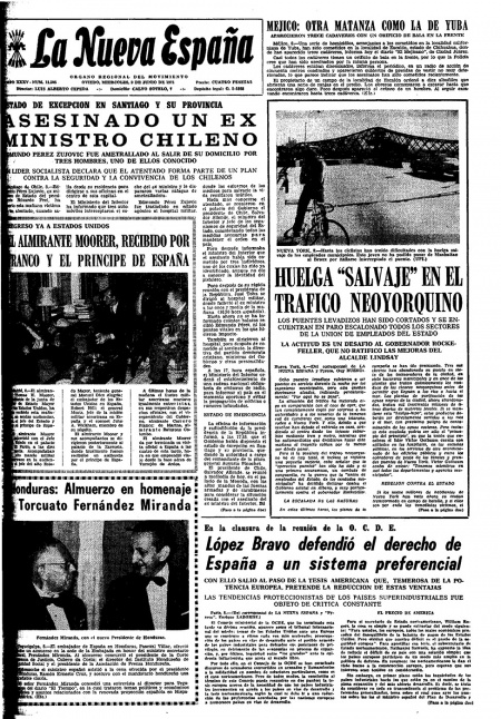 Portada Miércoles 9 de  de 1971