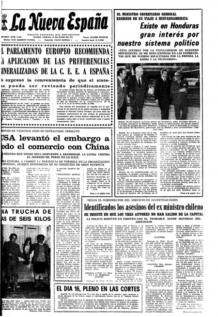 Portada Viernes 11 de  de 1971