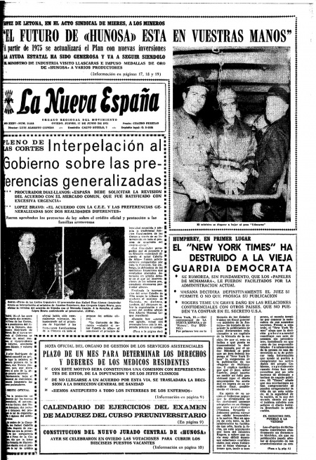Portada Jueves 17 de  de 1971