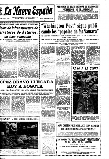 Portada Sábado 19 de  de 1971