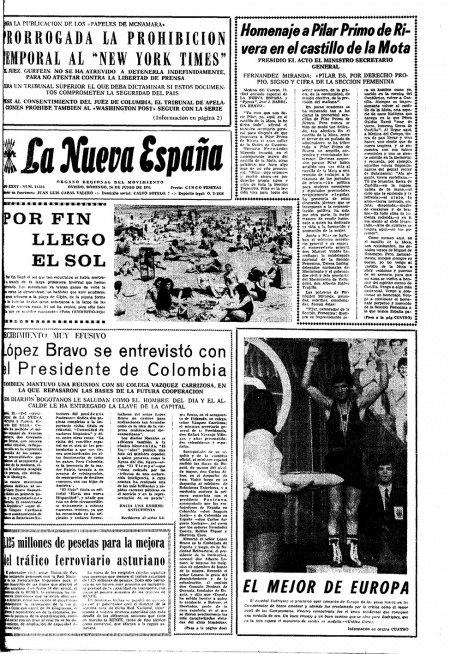 Portada Domingo 20 de  de 1971