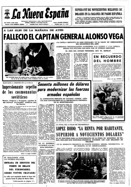 Portada Viernes 2 de  de 1971