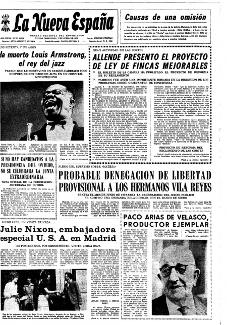 Portada Miércoles 7 de  de 1971