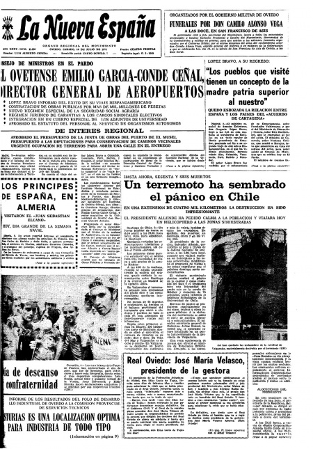 Portada Sábado 10 de  de 1971