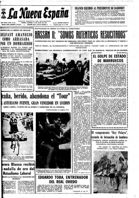 Portada Martes 13 de  de 1971