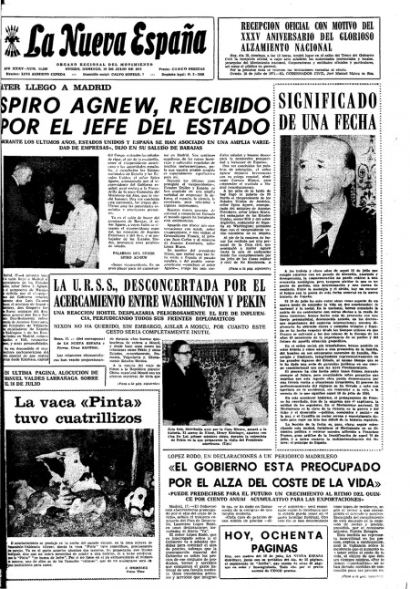 Portada Domingo 18 de  de 1971