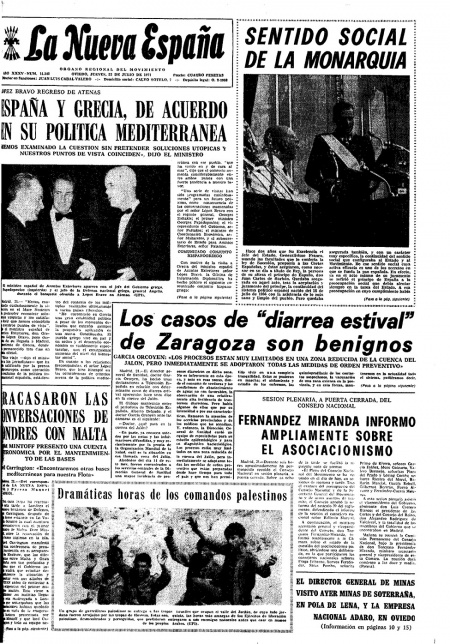 Portada Jueves 22 de  de 1971