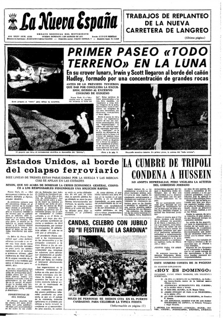 Portada Domingo 1 de  de 1971